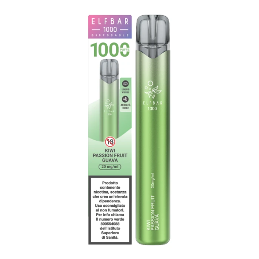 Kiwi Passion Fruit Guava - Elfbar 1000